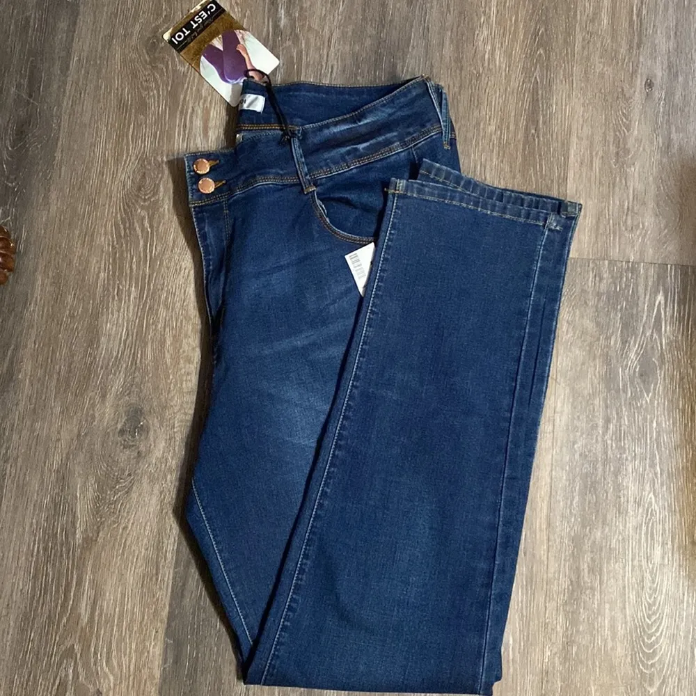 C’EST TOI Plus Dark Wash Skinny Jeans Size 3X - Image 6