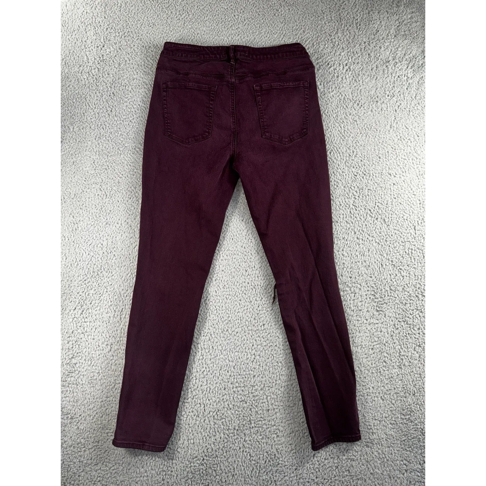 Bullhead‎ Denim Co High Rise Skinnies Burgundy Women 30 Red - Image 2