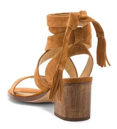 Splendid Revolve  Janet Cognac Block Heel Sandal - Image 2
