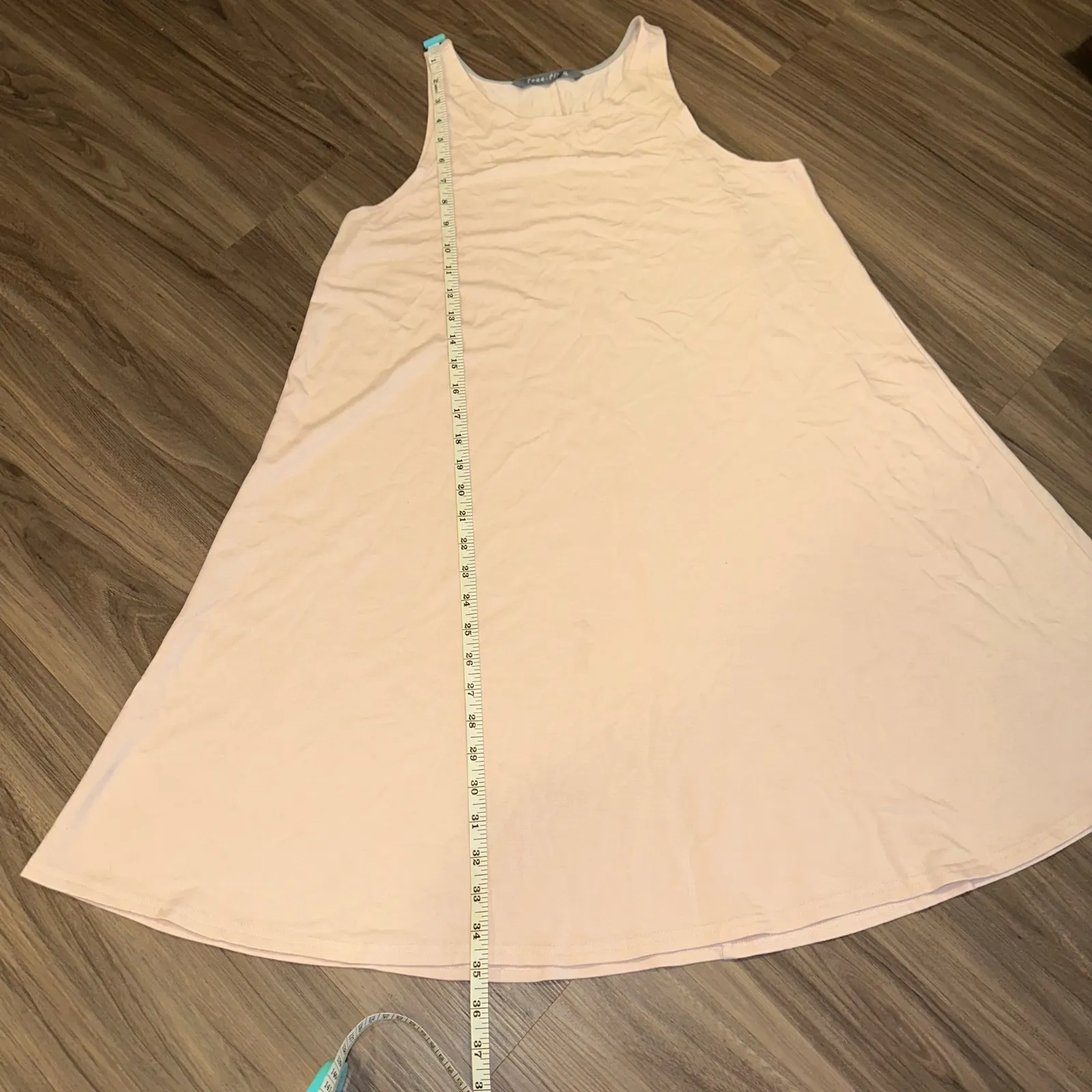 Free Fly Womens XL Sleeveless Tank Dress Casual Blush Pink bamboo Viscose Blend‎ - Image 6