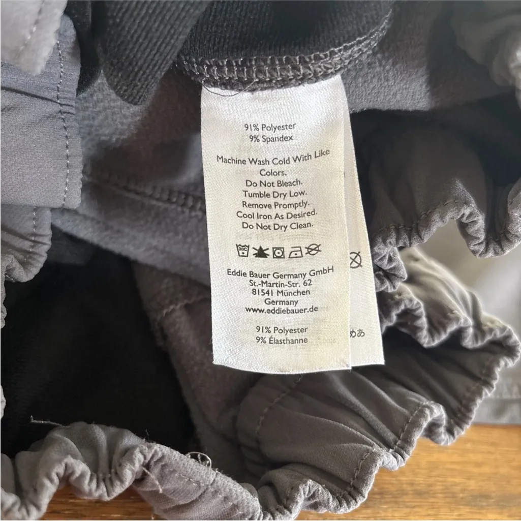 Eddie Bauer Fleece-Lined Pull On Pants Sz 12 Joggers Camping Gorpcore Cargo - Image 7