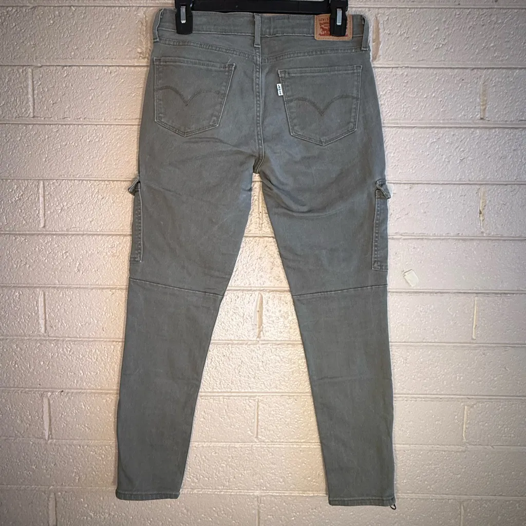 Levi Strauss & co Olive Cotton Blend Pants Green Size 26 - Image 3