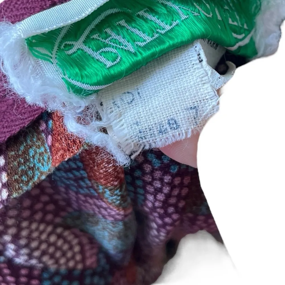 Patty O’Neil Vintage 60s Hippie Boho Eclectic Psychedelic Floral Mini Dress Purple Size undefined - Image 7