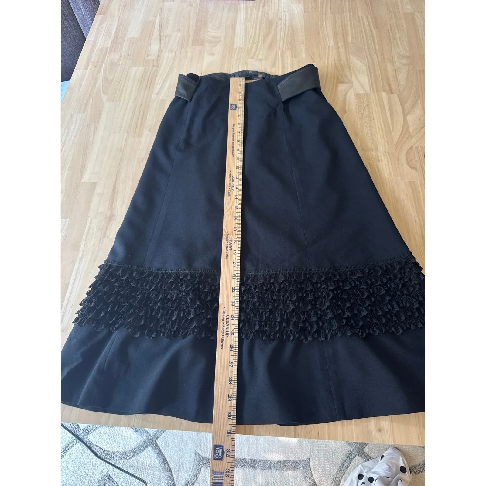 Cynthia Steffe Black skirt with belt! Size 2‎ - Image 6