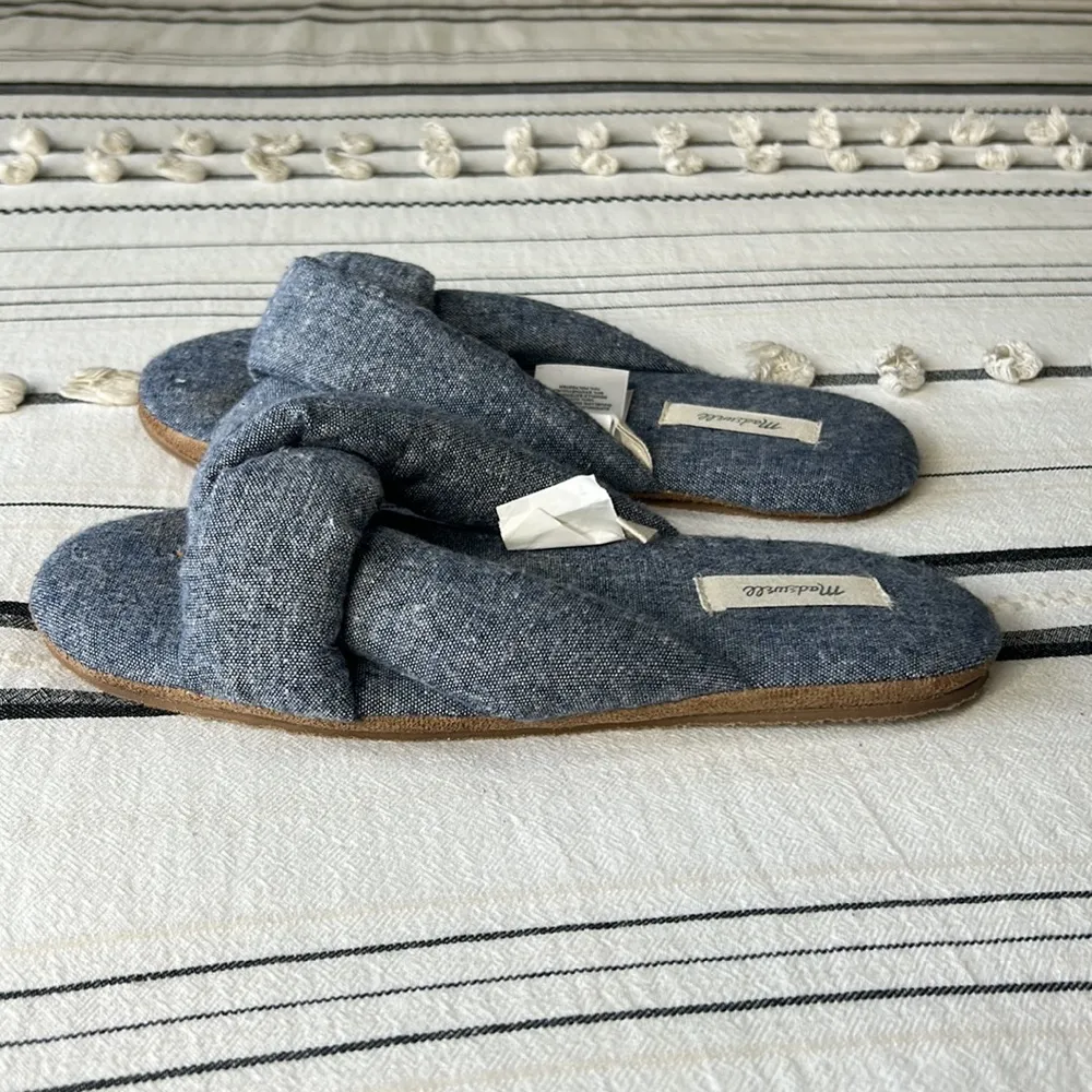 Madewell • Chambray Crisscross Scuff house Slippers - Image 51