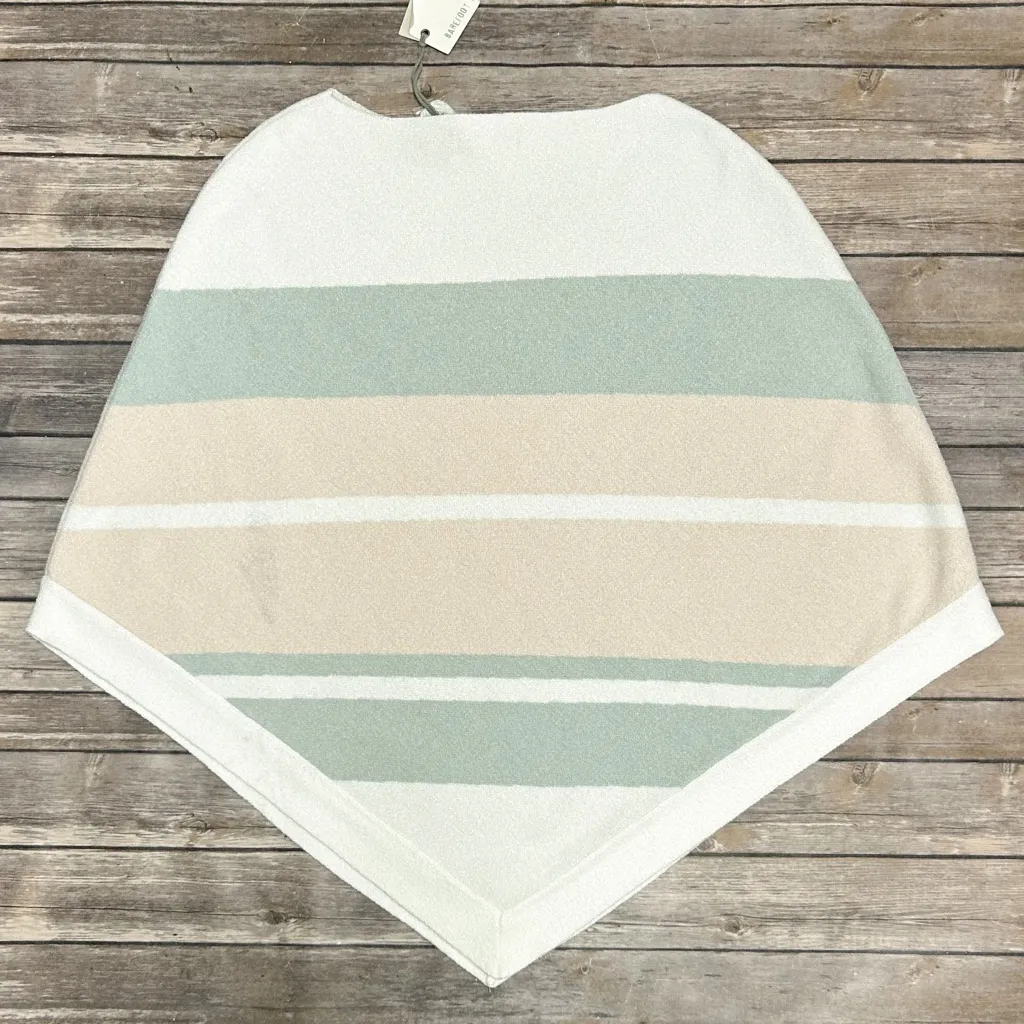 Barefoot Dreams Cozy Chic Ultra Lite Stripe Ocean Breeze Poncho NWT *Staining* - Image 7