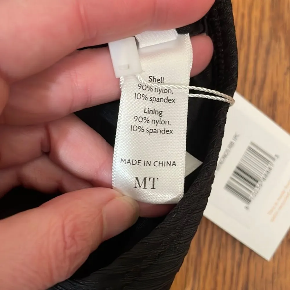 Andie Swim The Mykonos Rib One Piece LT Swimsuit‎ Black size M Tall NWT Size M - Image 6