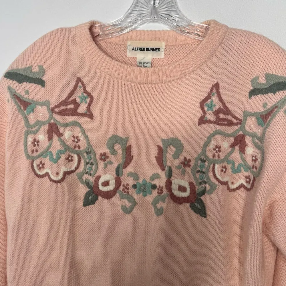 Vintage Alfred Dunner sweater with embroidery size large - Image 3