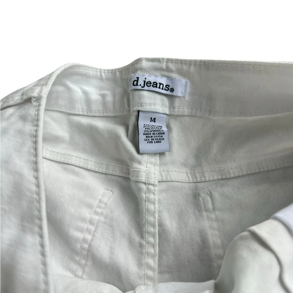 White Straight-Leg Pants ankle - Image 2