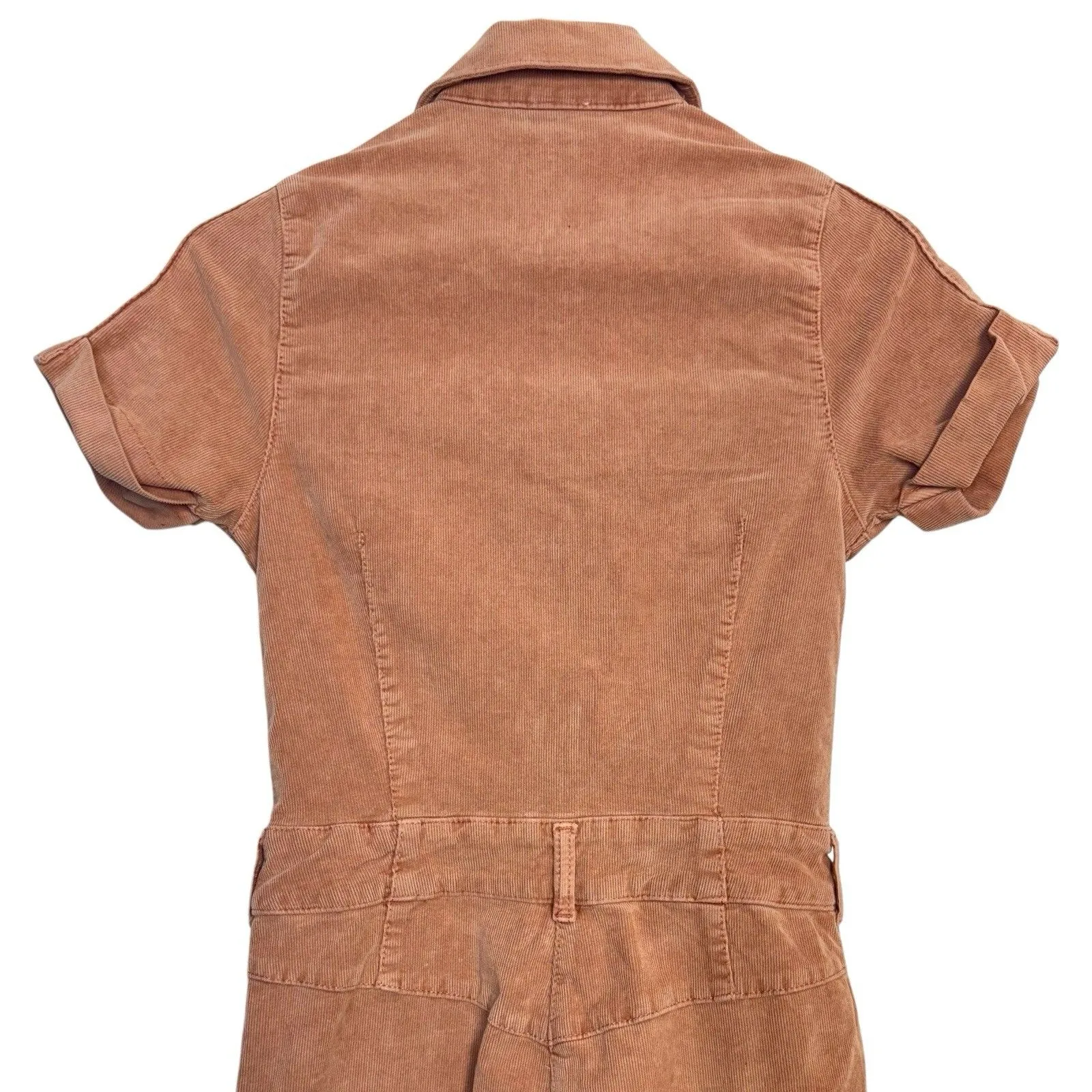 BDG Corduroy Zip Coverall Wide Leg Jumpsuit Size S Pink Utility Cargo 70s Retro - Image 10