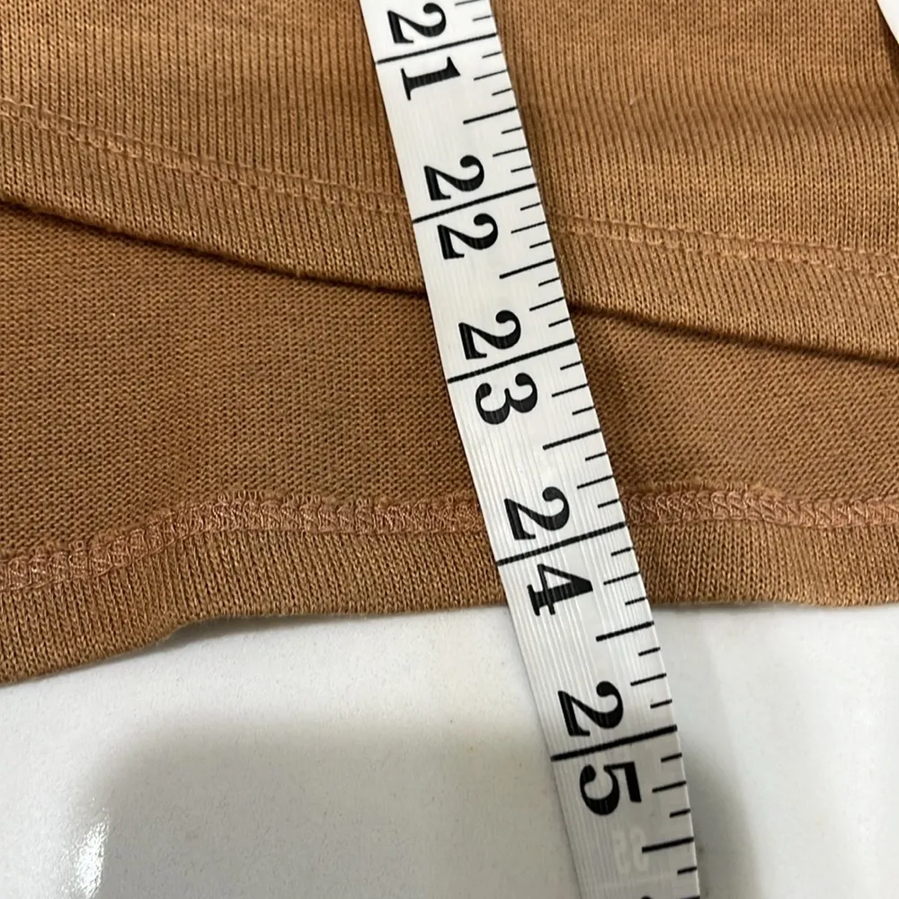 Nordstrom “1 State” camel 🐪 color crossover long sleeve sweater - Image 6