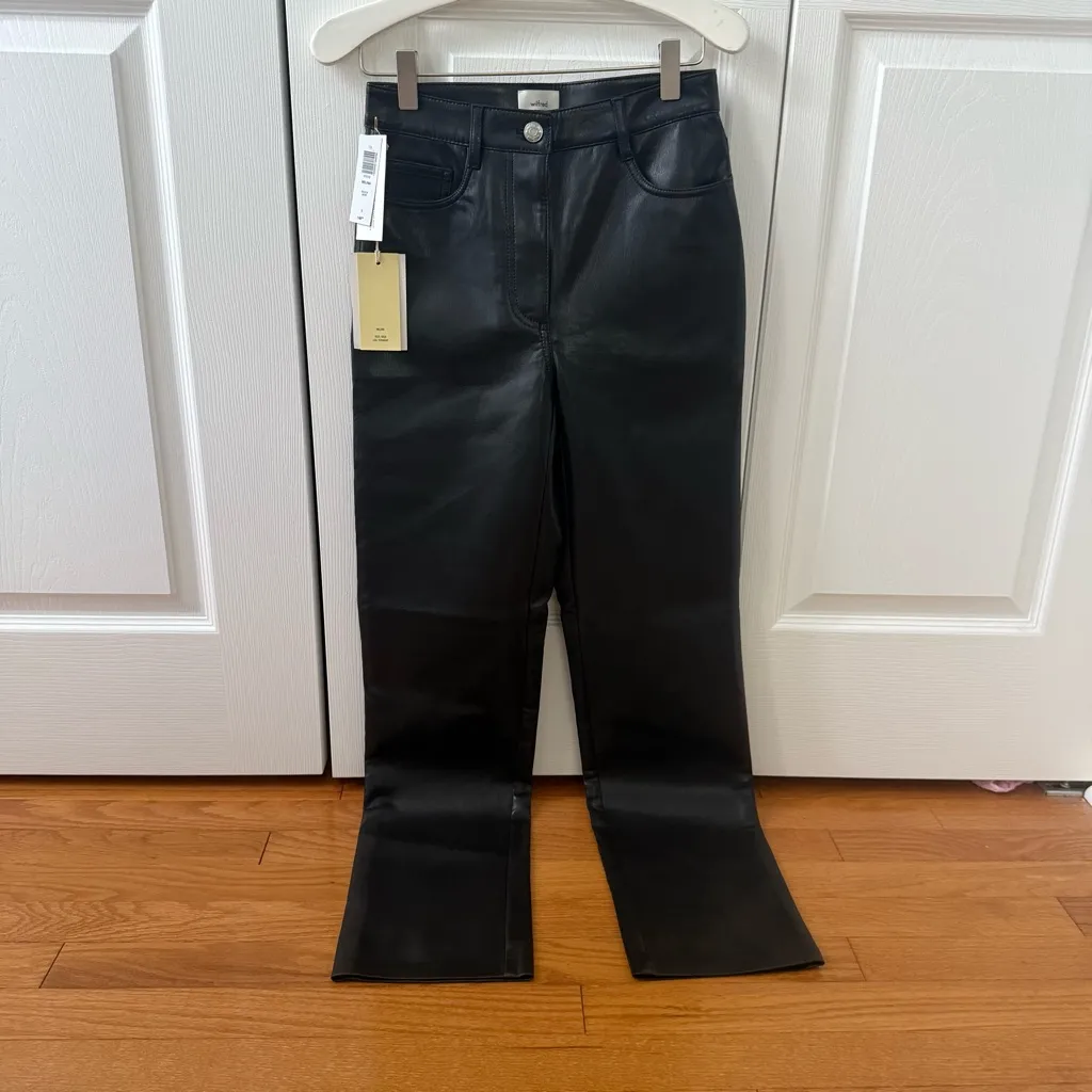 Aritzia Wilfred Melina High Waisted Black Pants - Image 2