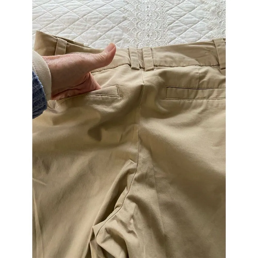 A New Day Wide Leg Chino Trousers Tan Casual Pants Size 6 - Image 8