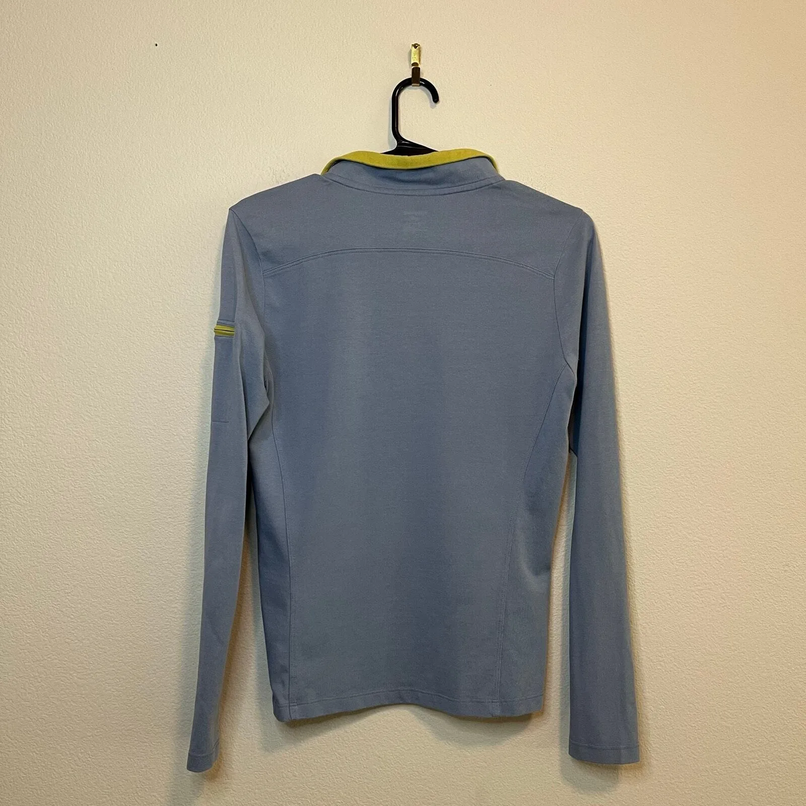 Horny Toad Quarter Zip Pullover Athletic Top Lightweight Green‎ Blue Small - Image 2