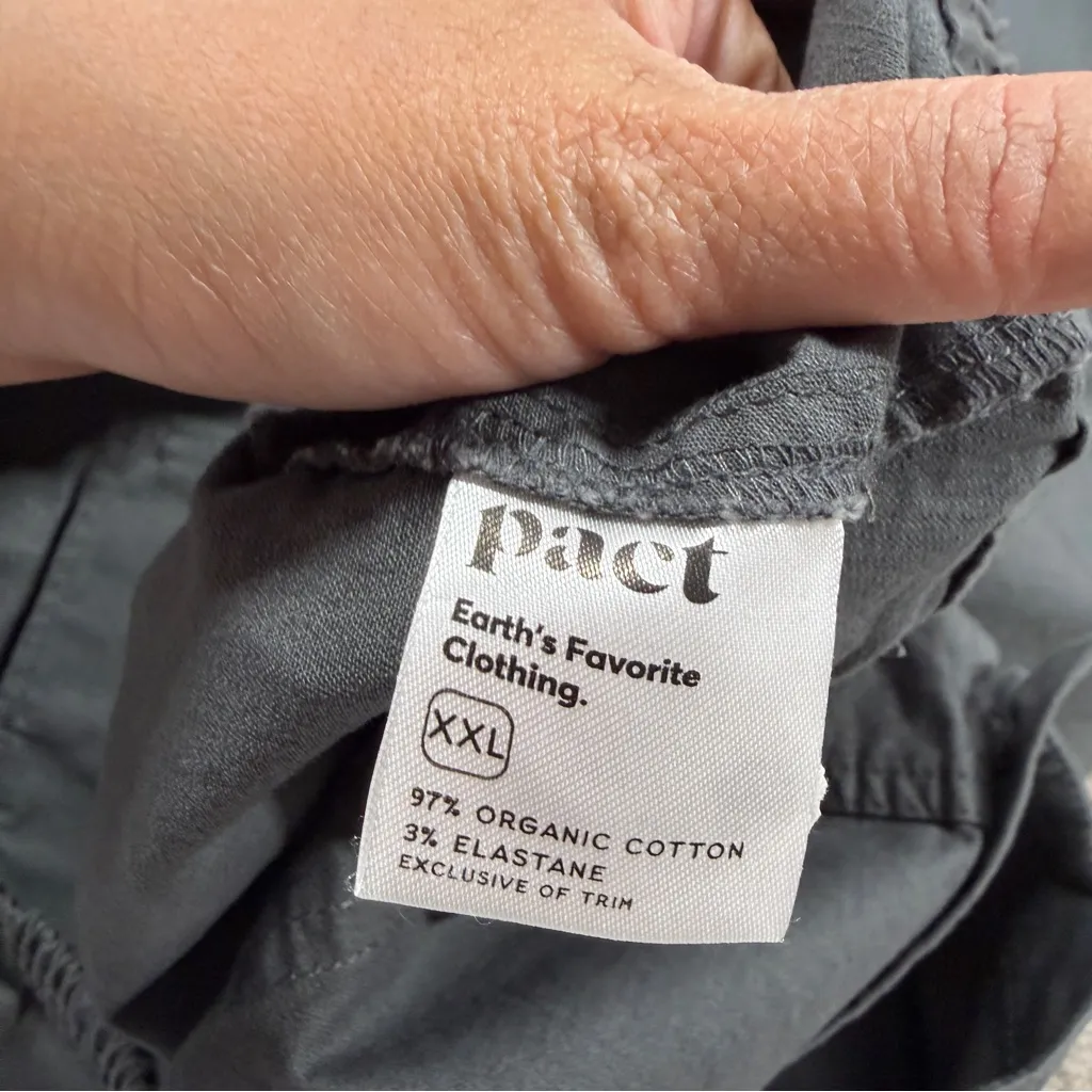 Pact Women’s Organic Cotton Jogger Pants High Rise Side Ankle Zip in Gray XXL - Image 12