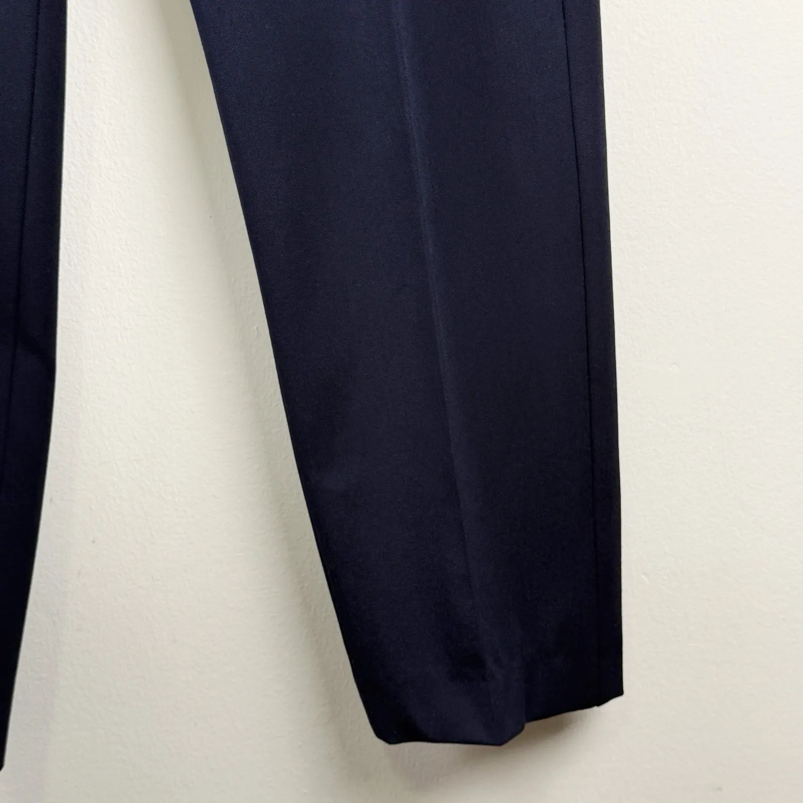 Talbots Women's Navy Dress Pants Size 12 Straight Leg Career Work Slacks - Image 2