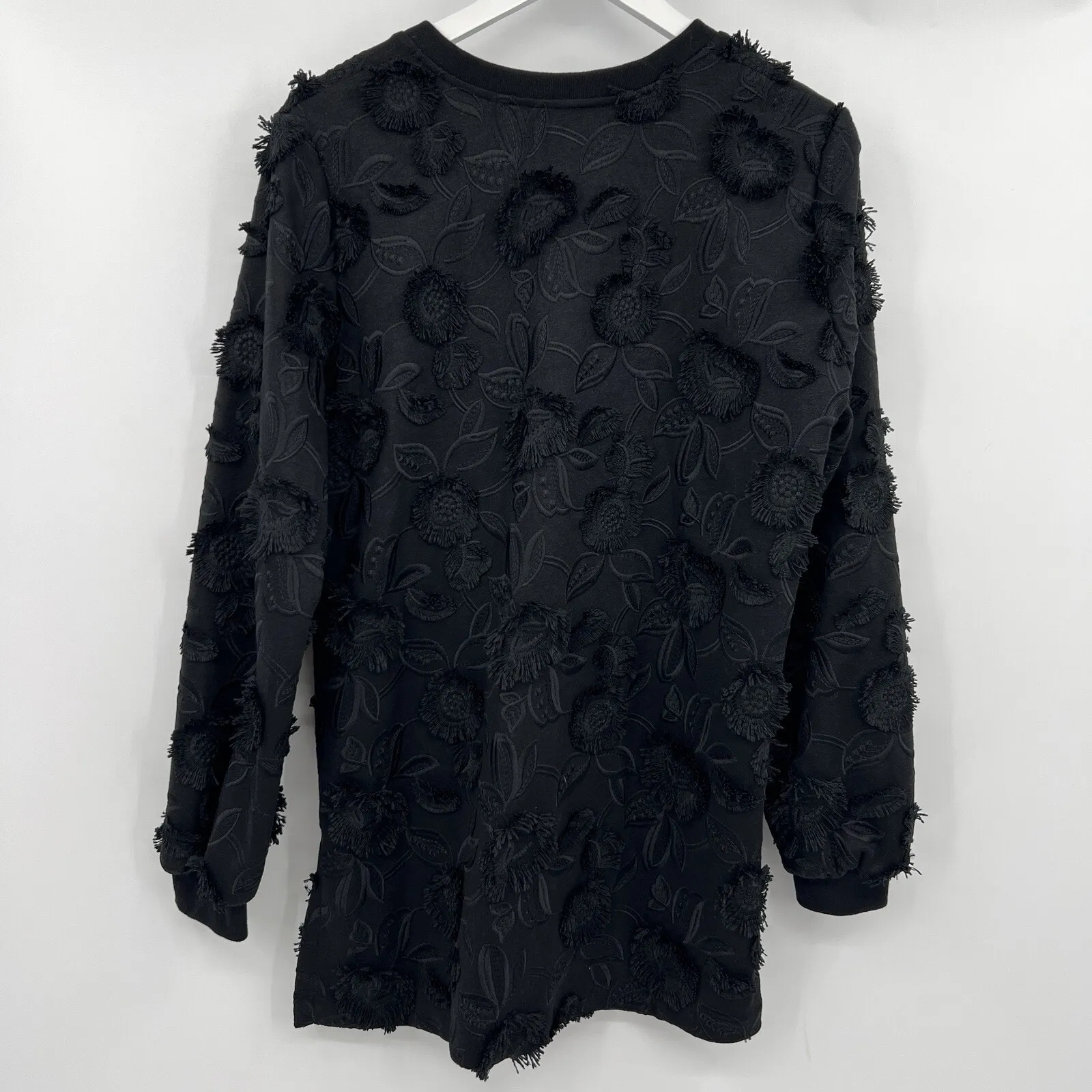 Pearl by Lela Rose Black Embroidered Jersey‎ V - Image 5