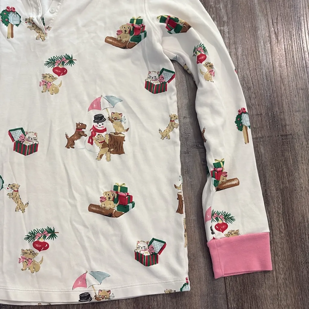 TBBC Christmas pajama top small White - Image 4