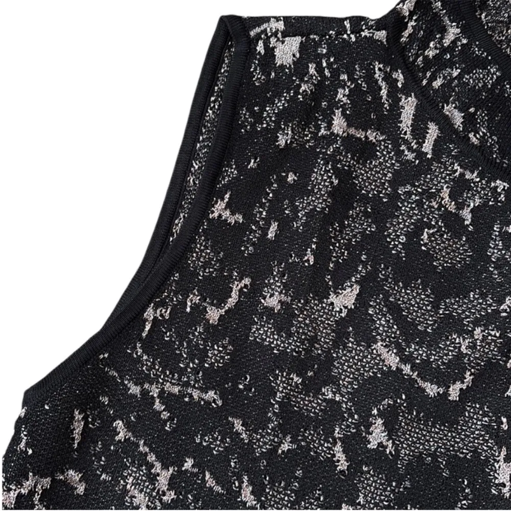 NWT White House Black Market Jacquard Mockneck Sleeveless Sweater Top Small - Image 5