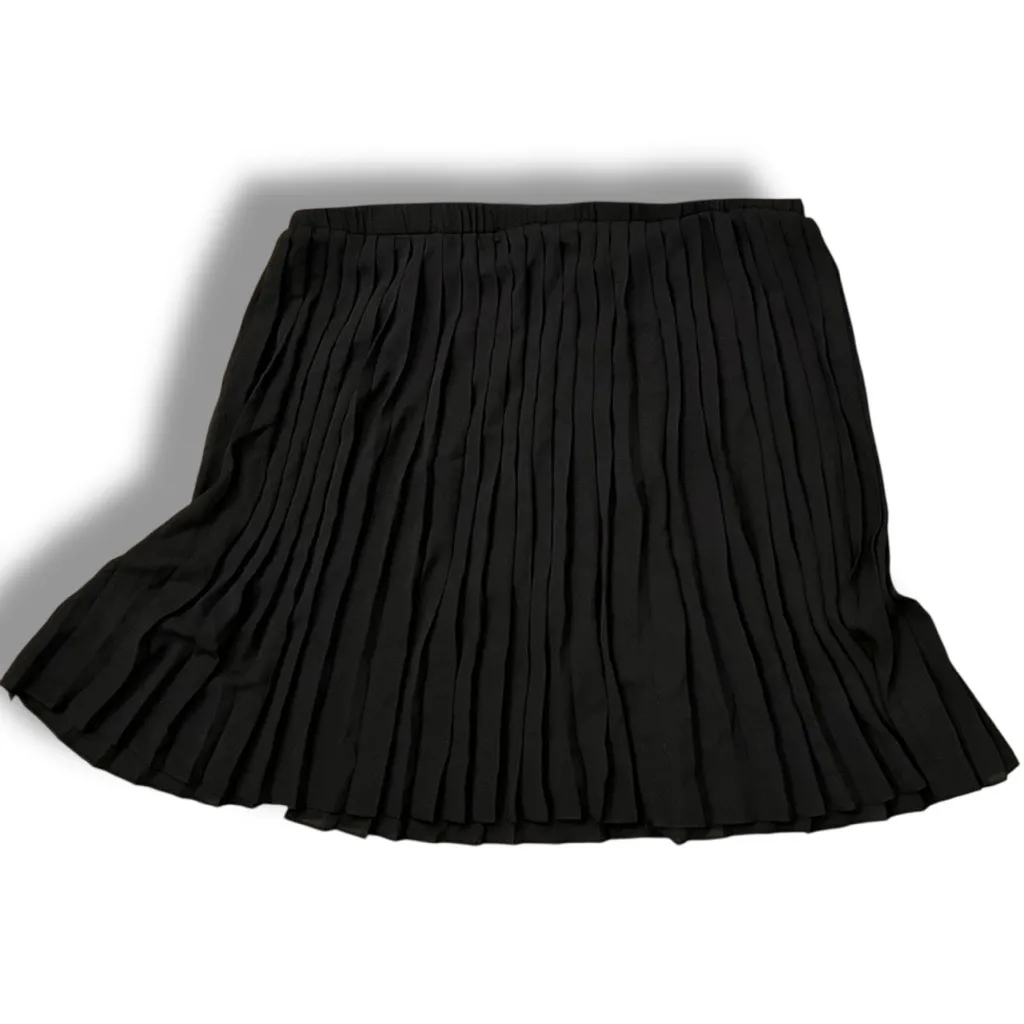 MAX STUDIO women skirt 2704A12 black polyester Sz L MRP $118 NEW WITH TAGS - Image 3