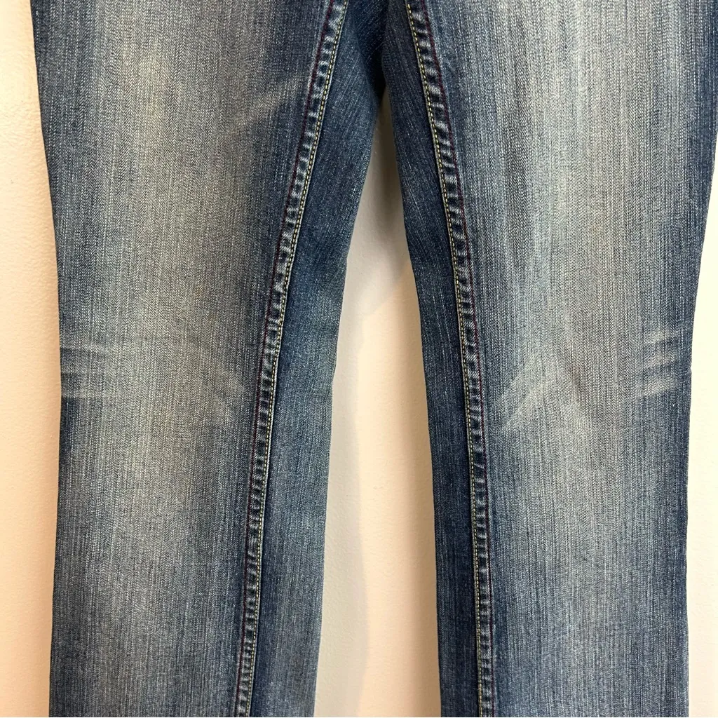 Request Blue Denim Boot Cut Studded Jeans Size 32 (Medium) Y2K - Image 7