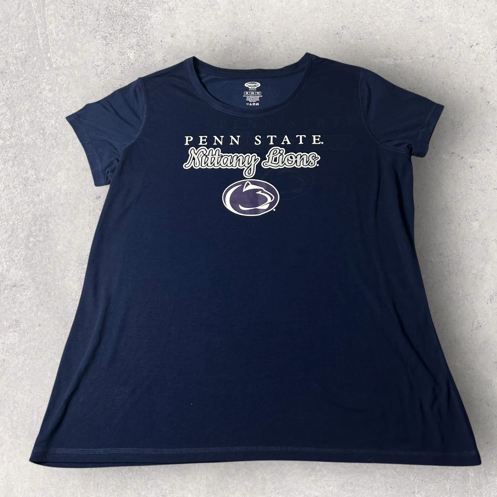 New Penn State Nittany Lions Sleep Shirt Womens 3XL Blue Concepts Sport Top Tee - Image 2