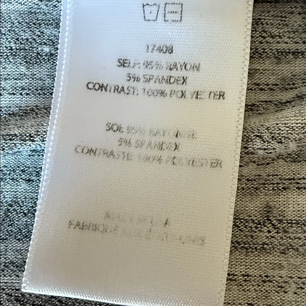 Anthropologie Dolan Two Tone Long Sleeve Top Gray Size M - Image 5