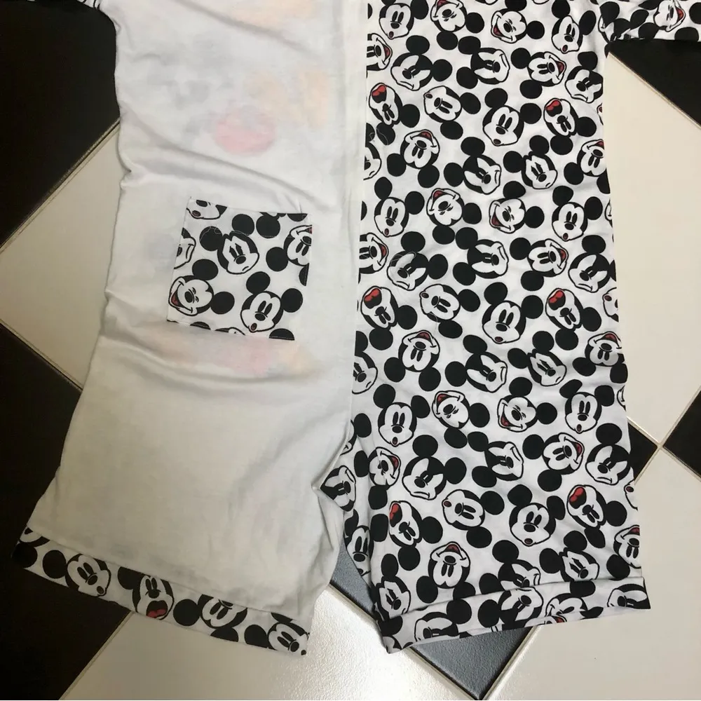 Vintage 90s  Romper Jumpsuit Mixed Print Pajama Loungewear Rare sz Medium - Image 9