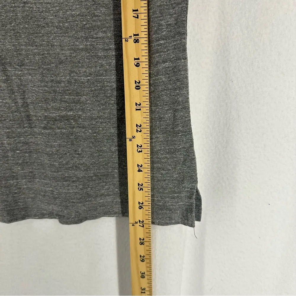 SUNY Oneonta V Neck Graphic T Shirt Womens Large Grey Gray - Image 4