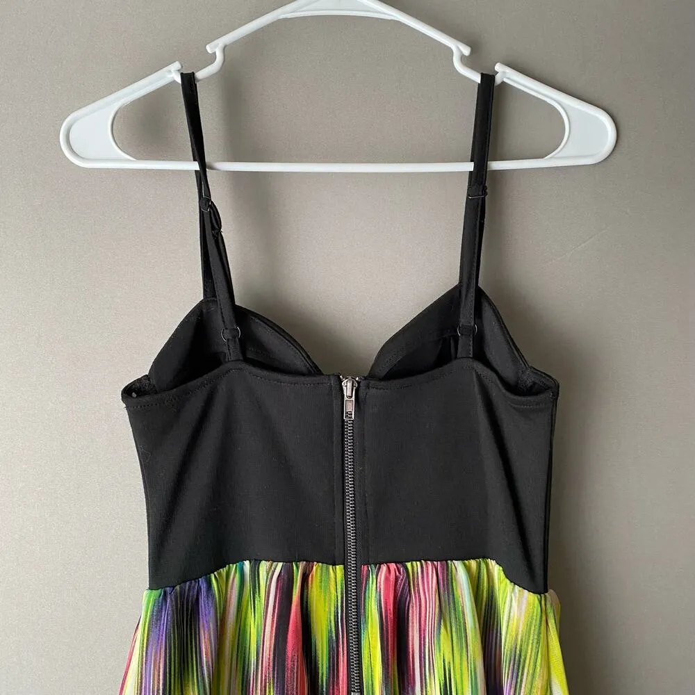 Fire Los Angeles‎ sz S spaghetti strap bustiers multicolored midi dress - Image 5