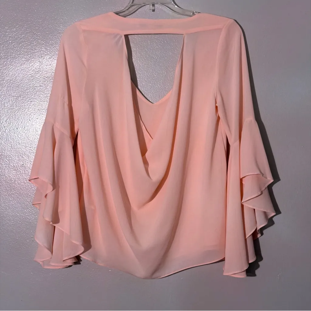 Dance & Marvel Light Pink Flowy Blouse - Image 2