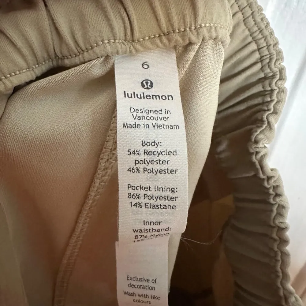 Lululemon Your True Trouser Pants Pull On Pant Trench Beige Size 6 - Image 6