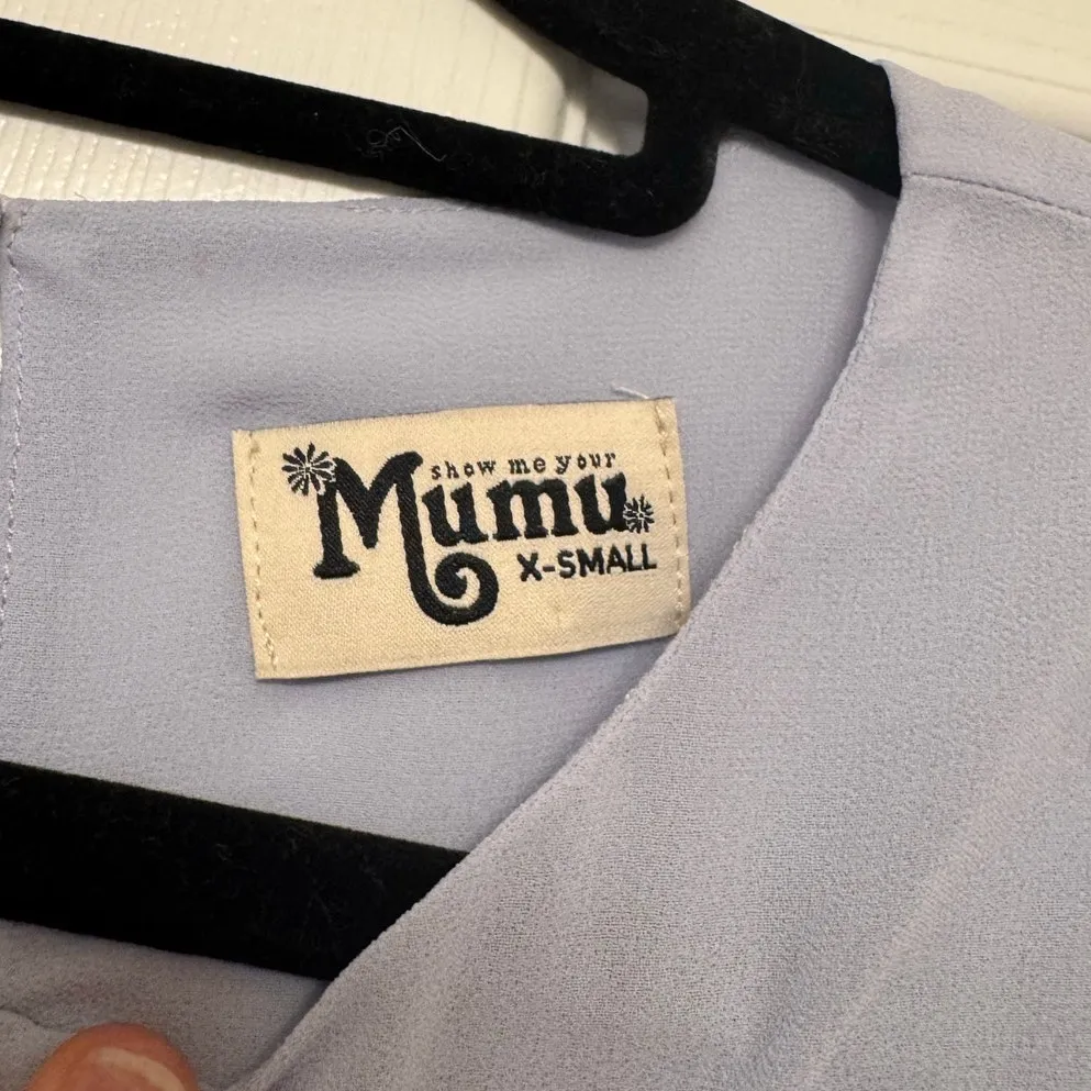 Show me Your Mumu Blouse XS Periwinkle Ingrid Top - Image 2