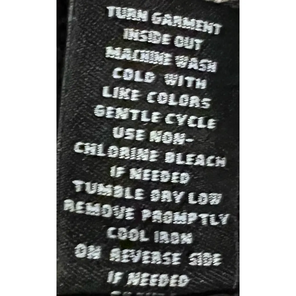 New Directions Pullover‎ Sweater Black Gray Long Sleeve Longer Sides Size S - Image 3