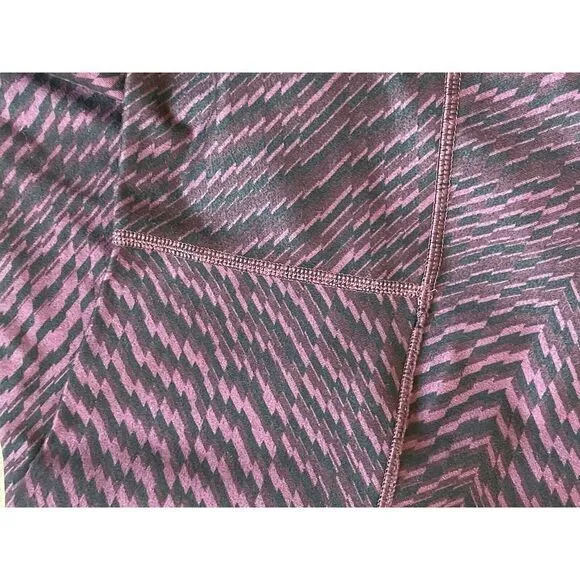 Lululemon Pants Size 10‎ Purple Striped Leggings - Image 5