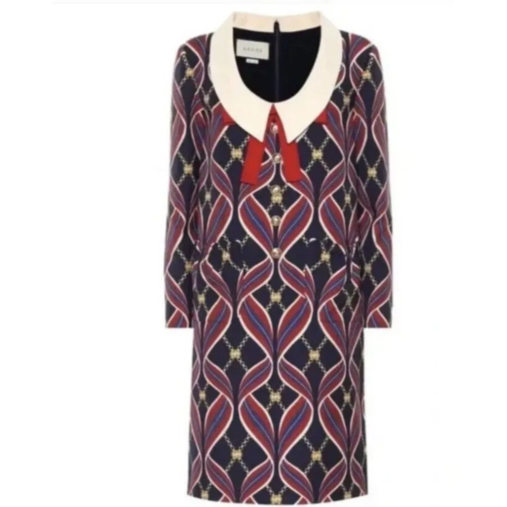 NWT Gucci ribbon print dress - Image 4
