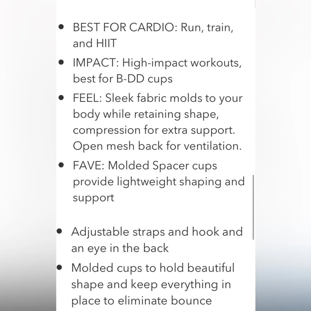 NWT Athleta Advance Sprint high impact black sports bra, size 40C - Image 14