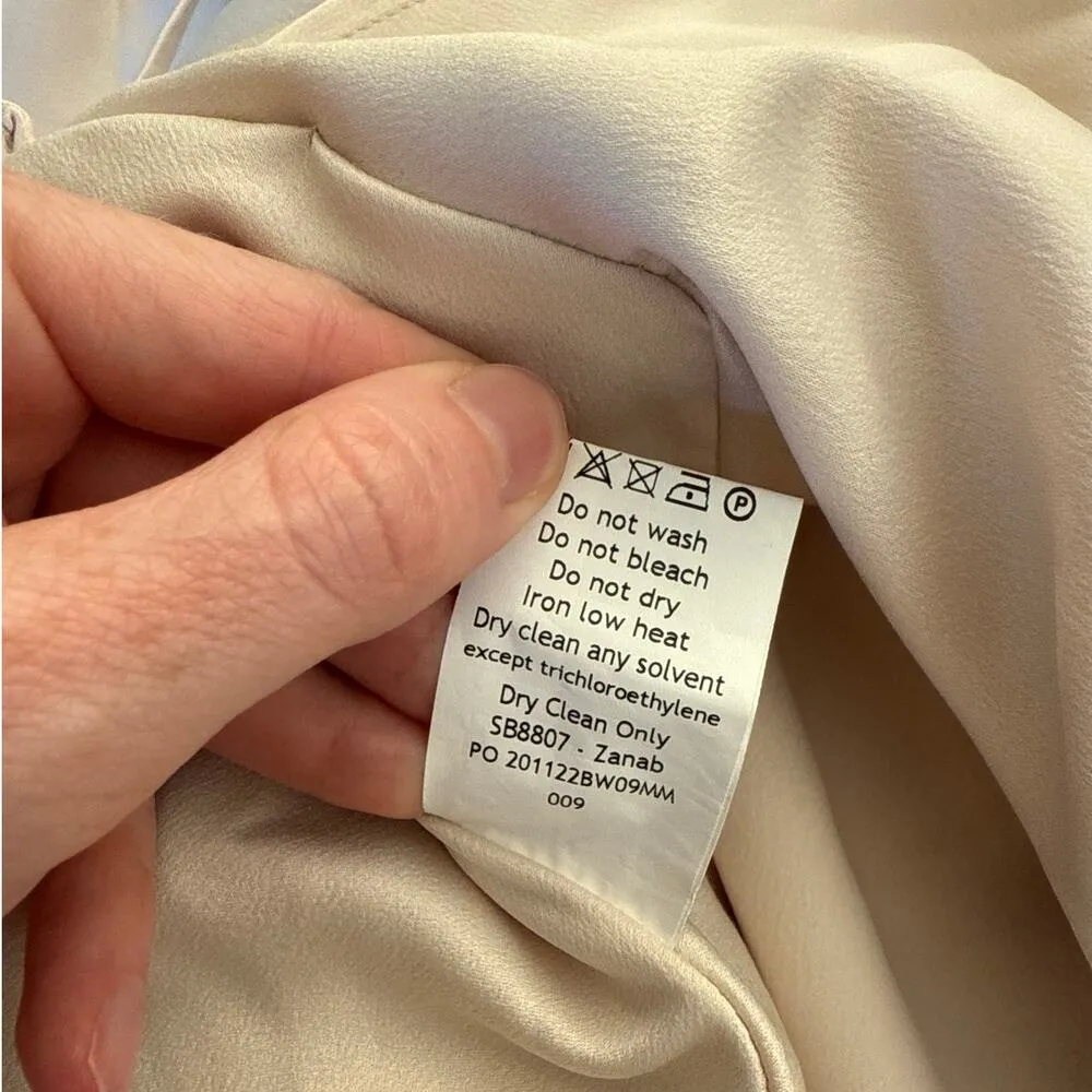 House of CB - Zanab Thigh Slit Halter Neck maxi Dress in Ivory Light Champagne - Image 6