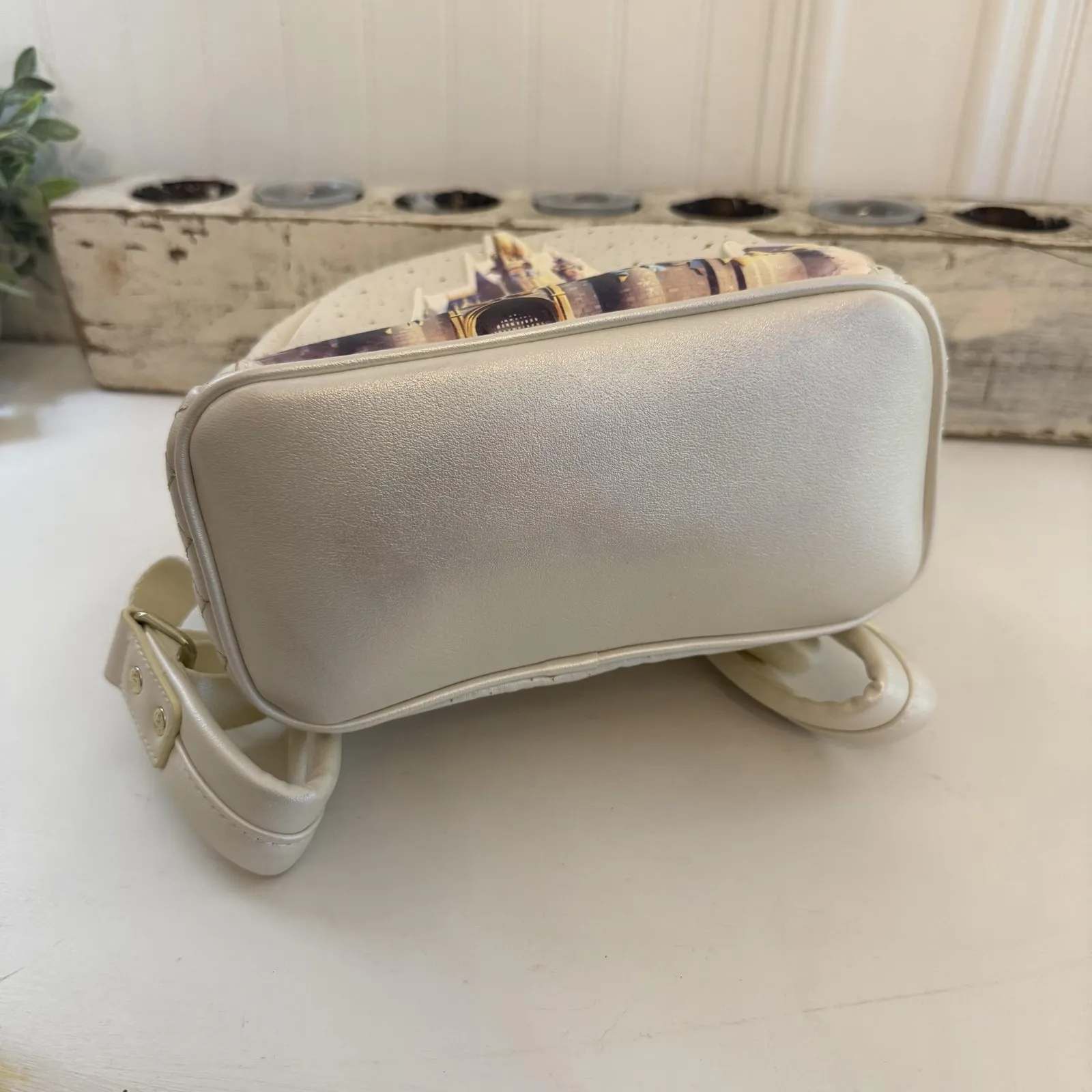 NWT Disney Parks Loungefly Mini Backpack Gold Cinderella Castle 50th Anniversary - Image 5