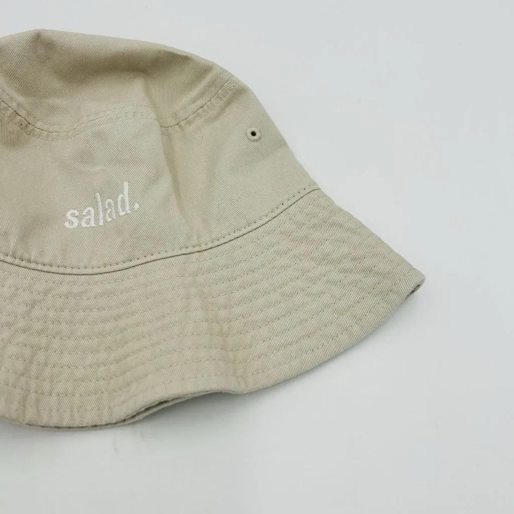 THE HAT DEPOT Bucket Hat Tan 100% Cotton Newhattan Sz S/M Embroidered Salad NEW - Image 2
