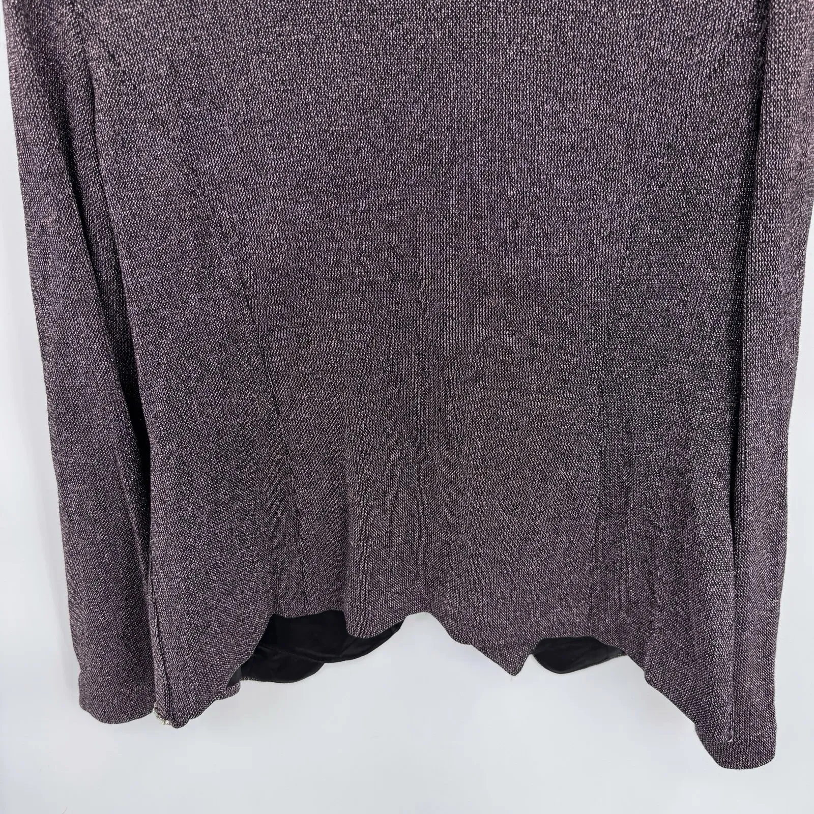 Vintage Donna Vinci Knit Formal Blazer Womens 14 Purple Pink Wool Blend Sparkle - Image 11