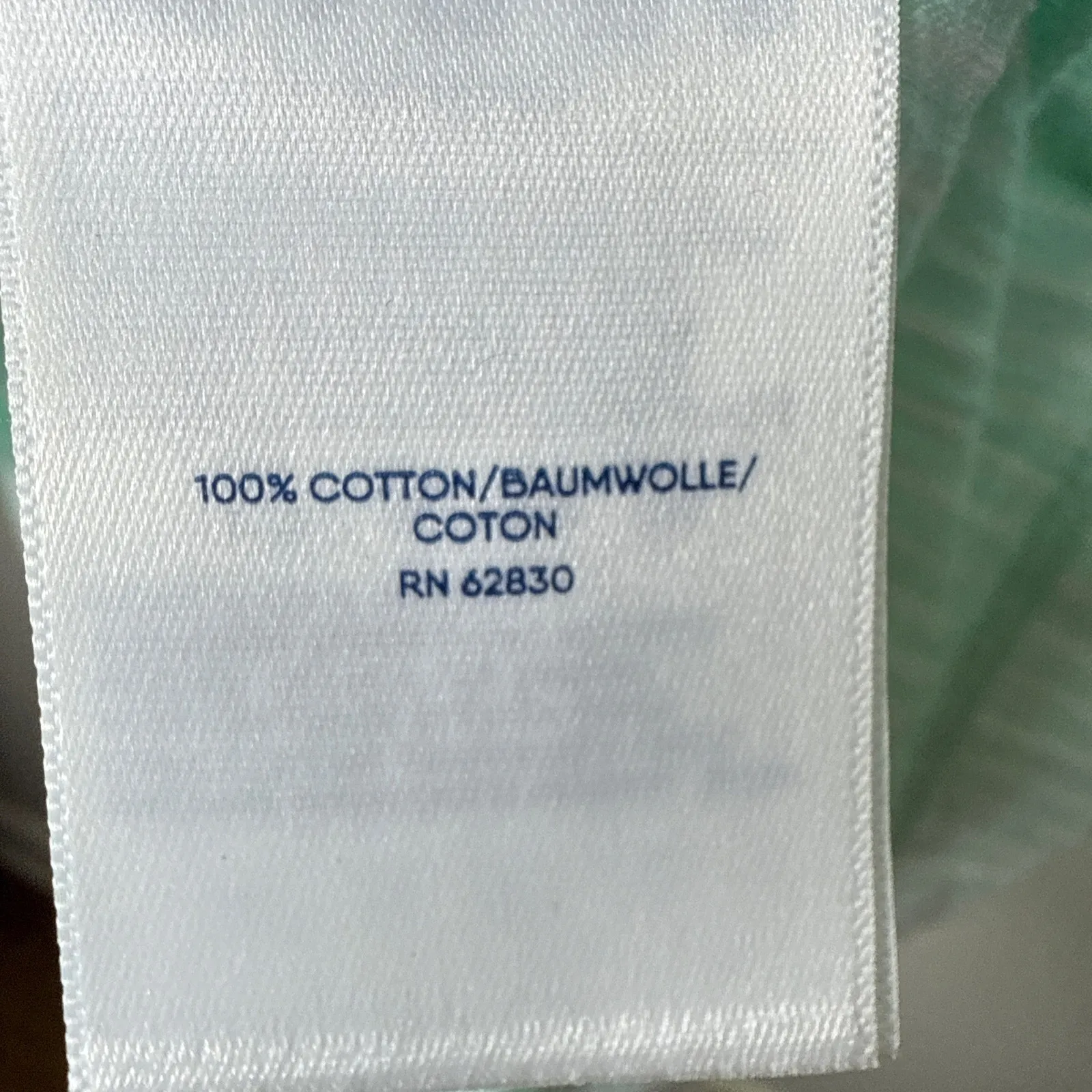 Lands' End Women's Plus Size Slub Wedge T-Shirt SZ‎ 3X Mint White Stripes Cotton - Image 8