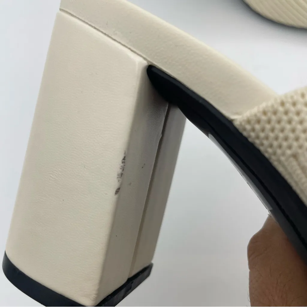 Mia Hilary rib-knit slip on comfy block heel sandals women’s Size 6 1/2M - Image 10