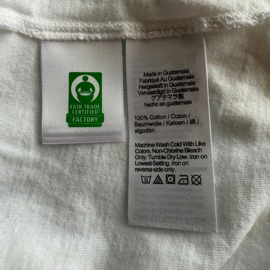 J. Crew The Collector Tee white short sleeve crewneck stretchy "Cheers" t-shirt - Image 8