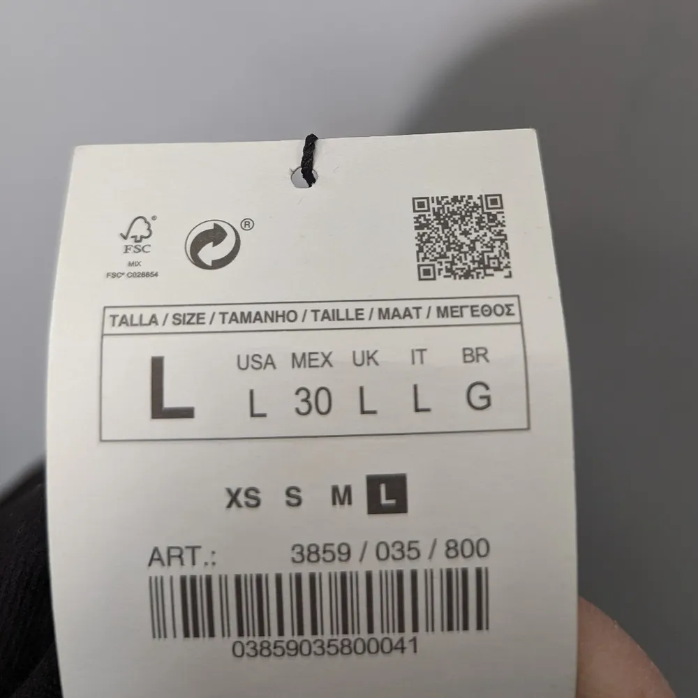 ZARA CROPPED KNIT TOP off the shoulders size L NWT - Image 9