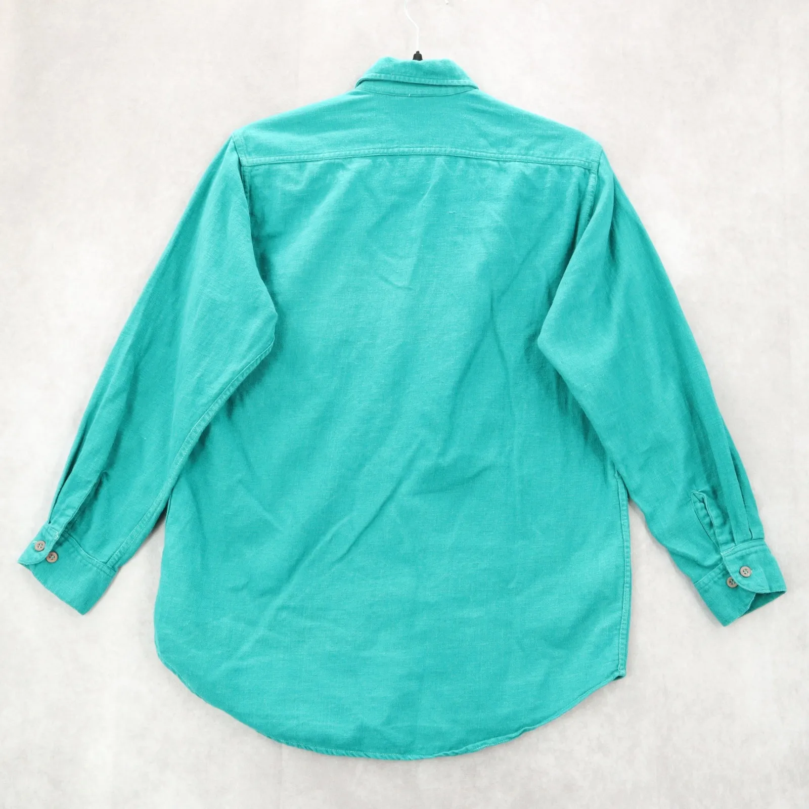 Putumayo Green Long Sleeve Cotton Button Up VTG Y2K Western Utility Shirt Small - Image 2