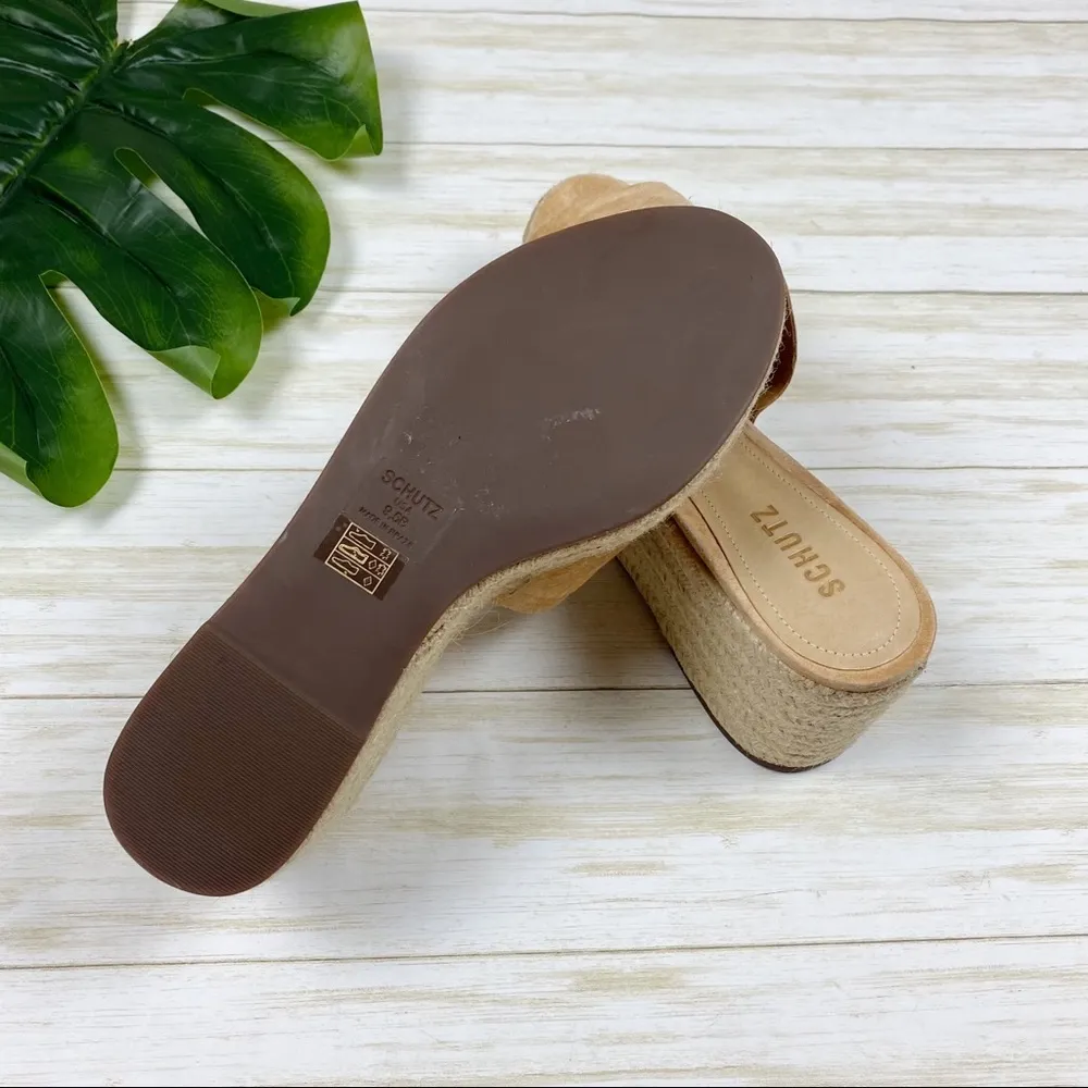 Schutz Thalia platform espadrilles in honey - Image 11