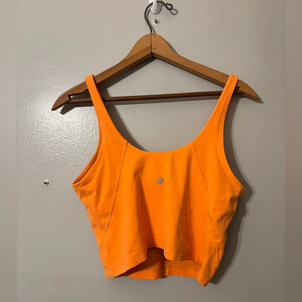 Lululemon Align Tank Top Women’s Size 12 Bright Orange - Image 2