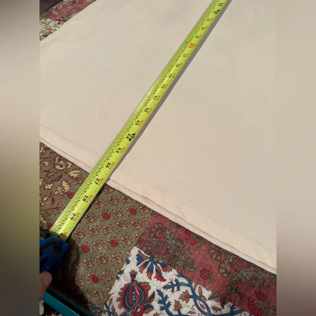 All Saints Kay Short Split Sleeve Tee in Blush Light Pink - Image 9