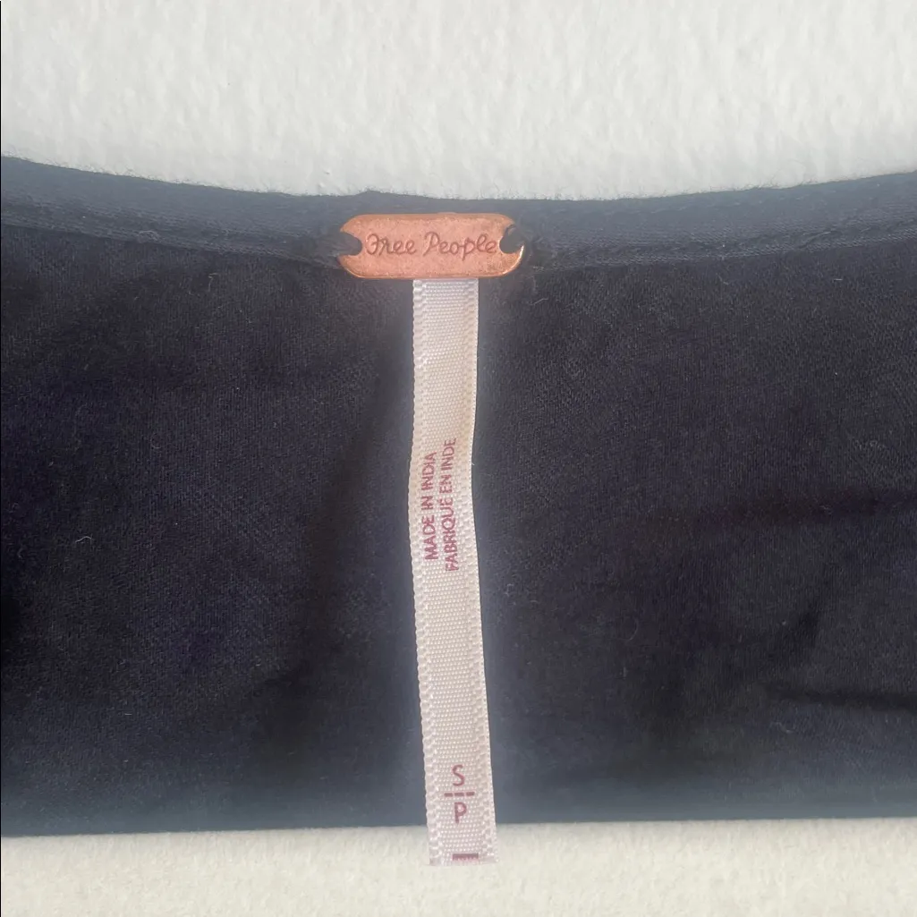 Free People Black Embroidered‎ Weila Romper - Image 7